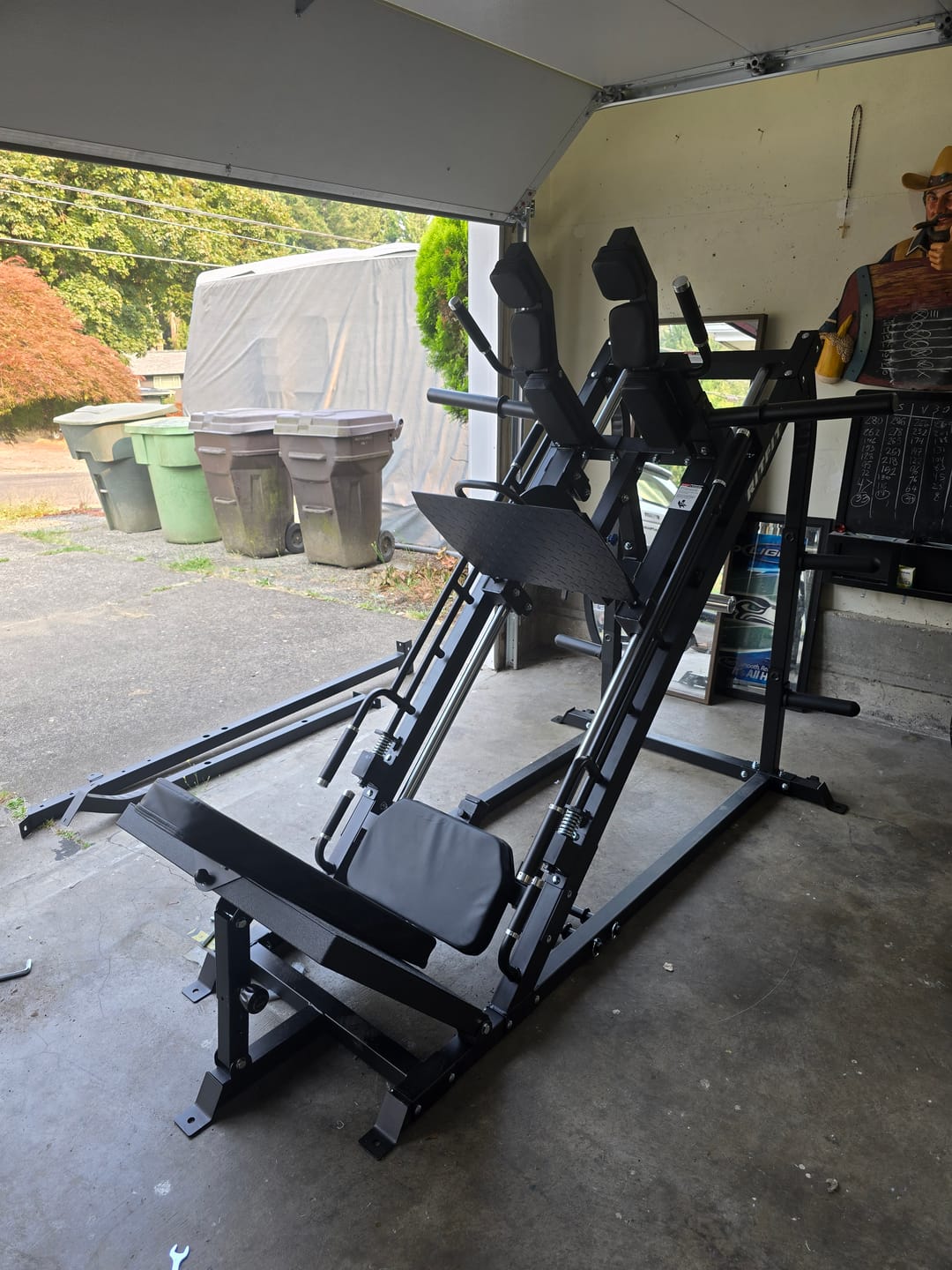 Customer photo review of RitFit GAZELLE 3-in-1 Leg Press Hack Squat Machine for Home Gym