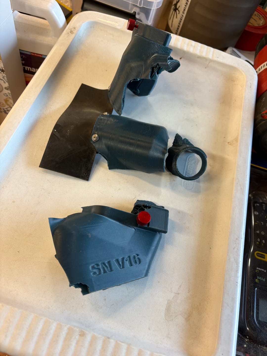 Customer photo review of Dust Collection Chute for Bosch Axial Glide Miter Saw