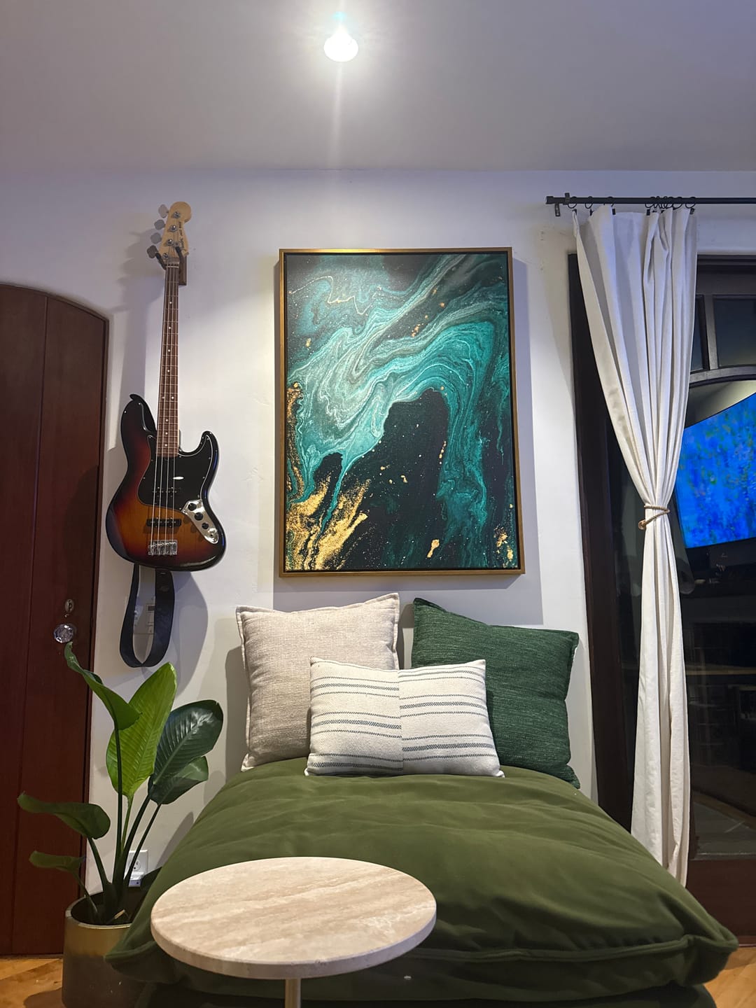 Customer photo review of Emerald Marble No1 Print