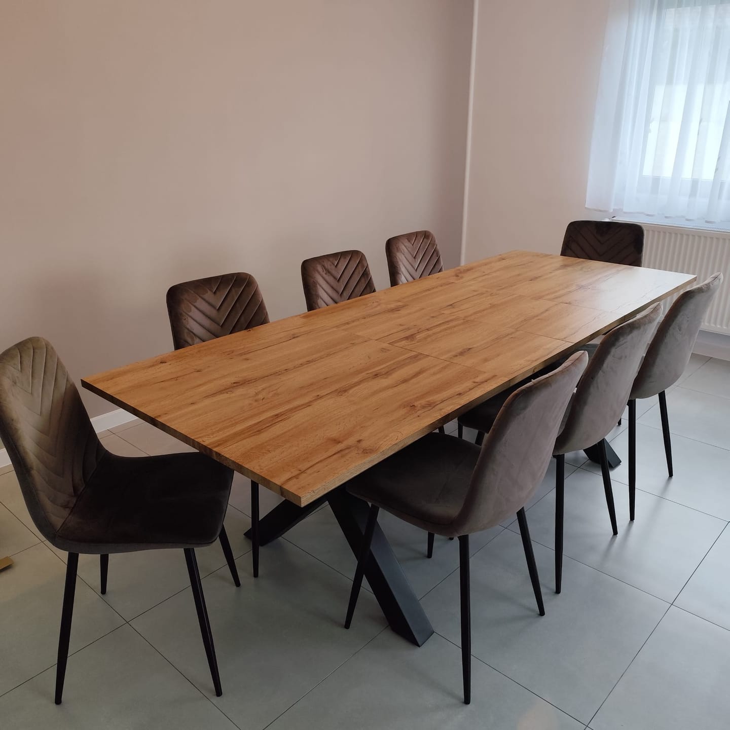 Customer photo review of Scaun DAREN, cappuccino - Bluvel 38, stofa catifelata/metal, 45x39x91 cm