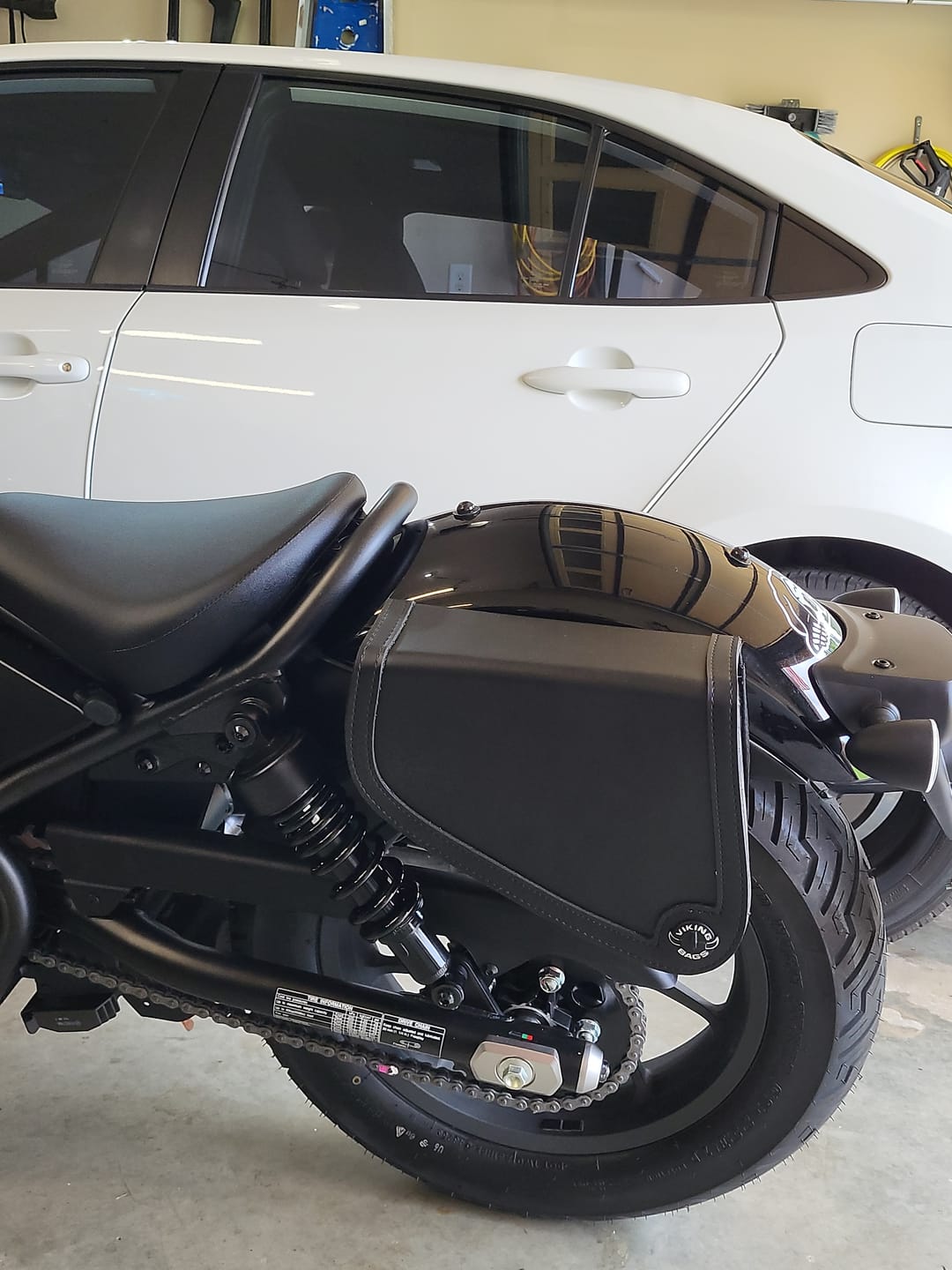 Customer photo review of 3L - Sprinter Harley Sportster Motorcycle Swing Arm Bag