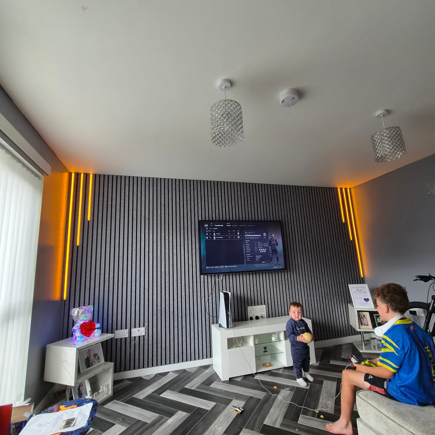 Customer photo review of Wall Panel LED Lighting Strip Kit