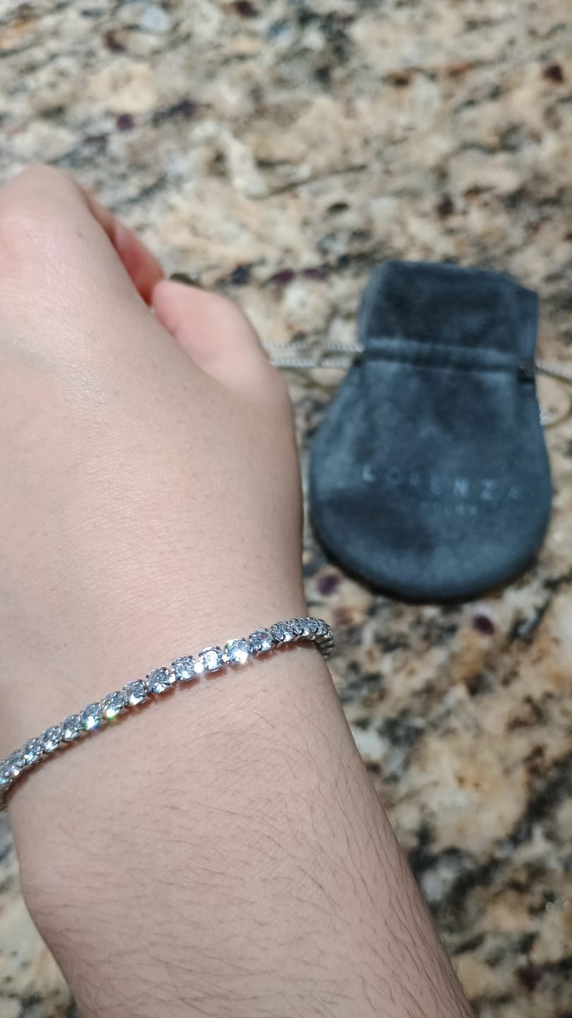 Customer photo review of Pulsera Tennis 3 mm