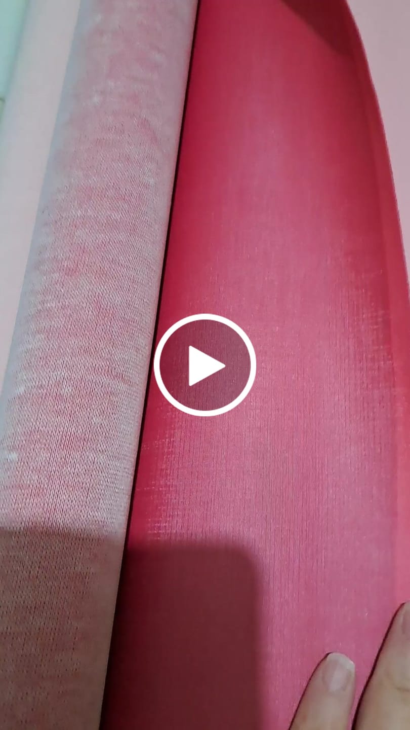 Customer video review of DUNA 0.9MM FUNDO MALHA COR PINK