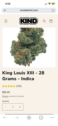 King Louis XIII - 28 Grams - Indica photo review