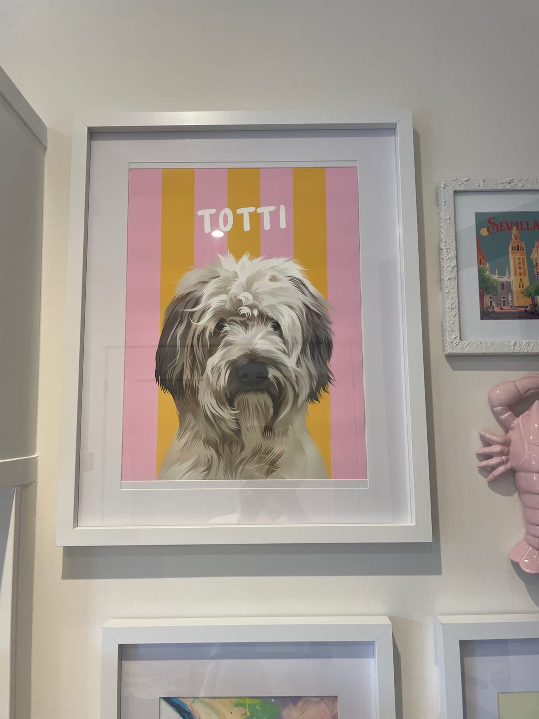 Customer photo review of Stripy | Custom Pet Portrait
