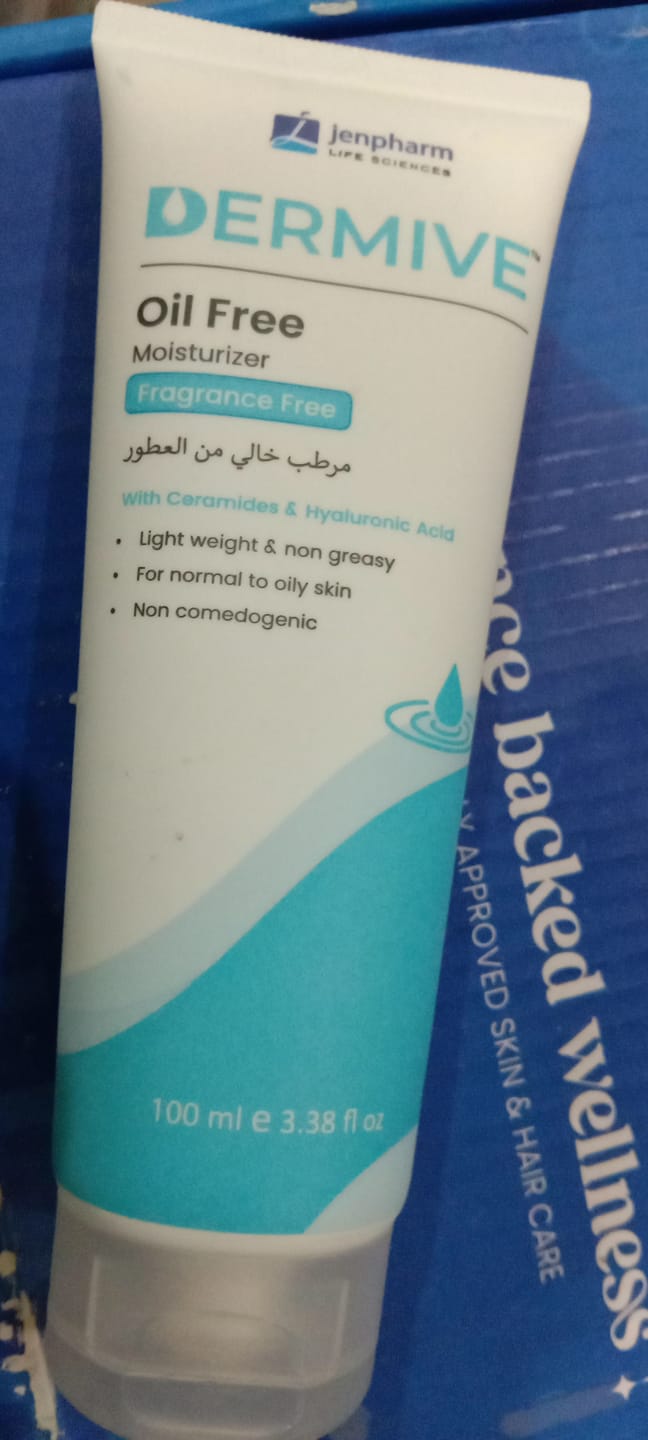 Customer photo review of Dermive Oil-Free Fragrance Free Moisturizer
