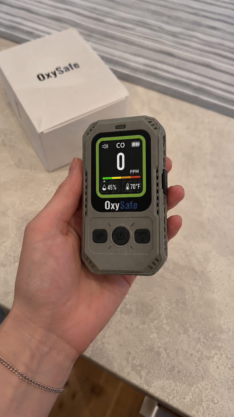 Customer photo review of OxySafe™ OffGrid RV & Motorhome CO Detector