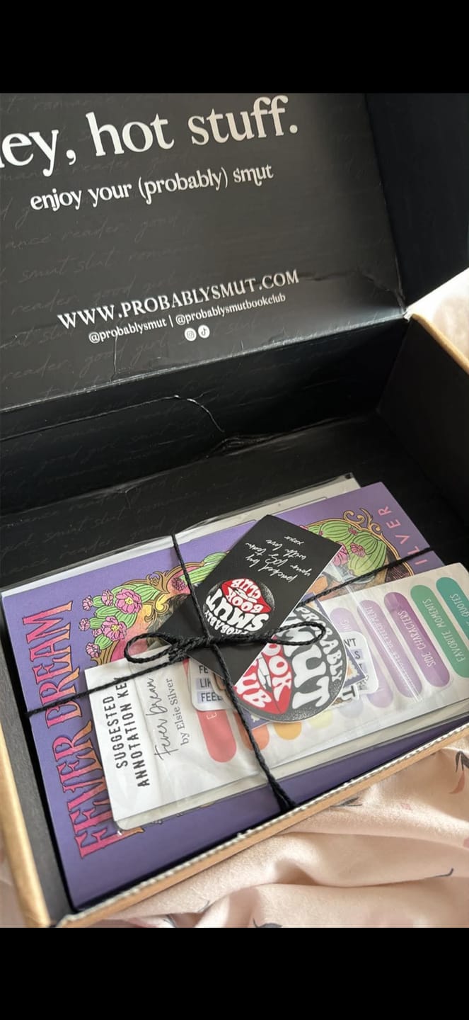 Customer photo review of smut slut book club subscription