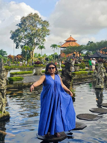 Customer photo review of Gigi Cotton Maxi Dress