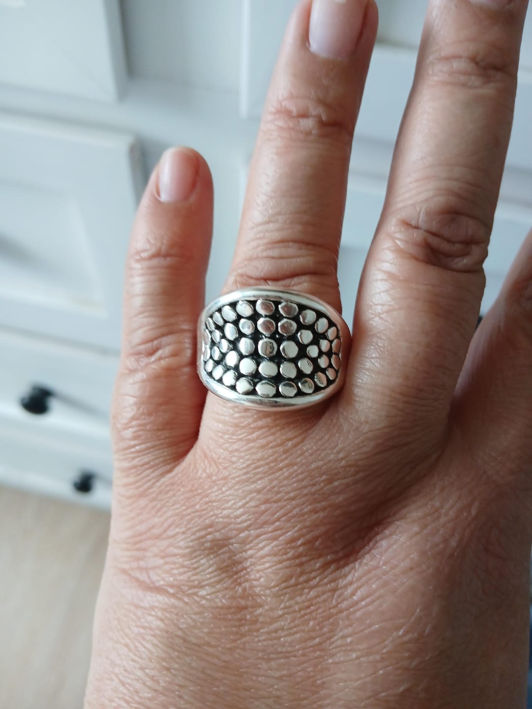 Customer photo review of Anillo Chunky Círculos