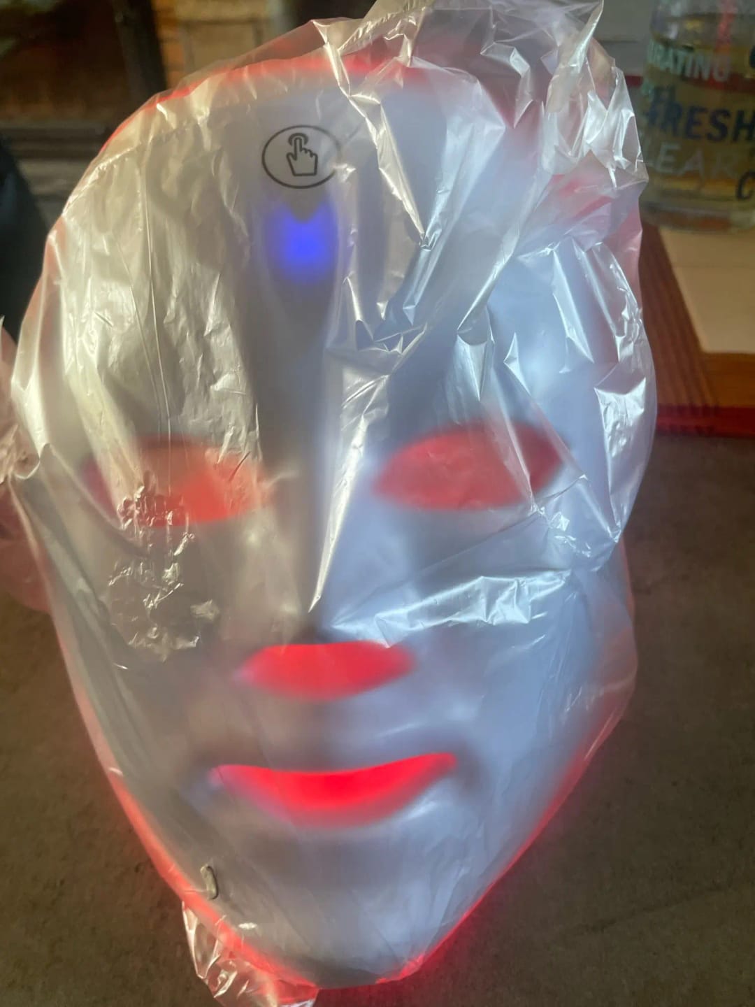 Customer photo review of Máscara facial LED