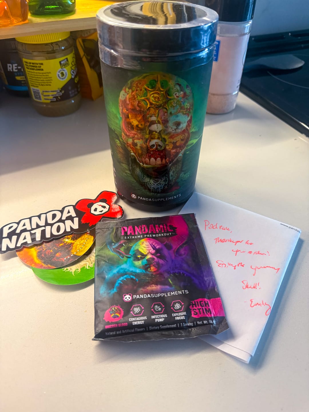 Customer photo review of Skull - Limited Edition Pre-Workout (Skull Candy)