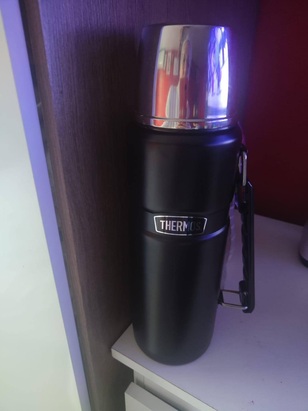 Customer photo review of TERMO LIQUIDO KING ACERO INOX 2 LITROS NEGRO