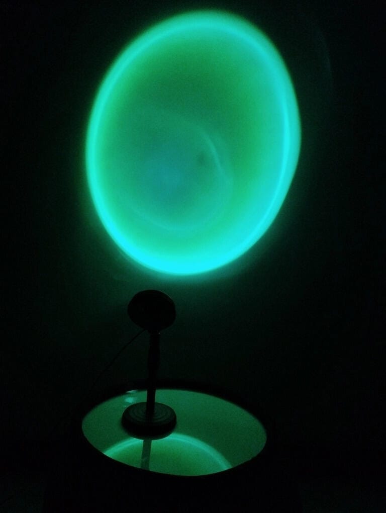 Customer photo review of RGB 16 Color Sunset Lamp