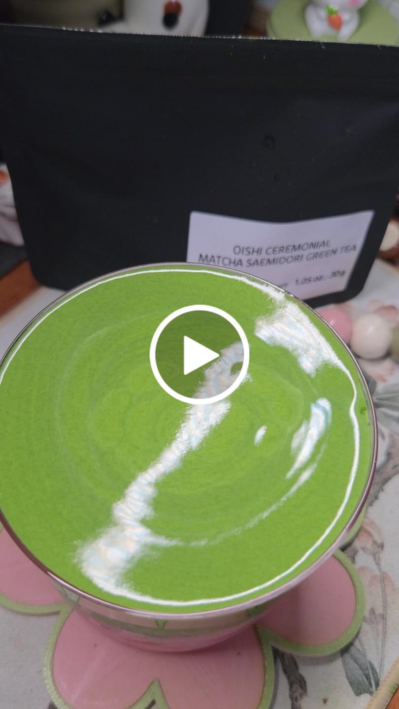 Customer video review of Oishi Ceremonial Matcha Saemidori