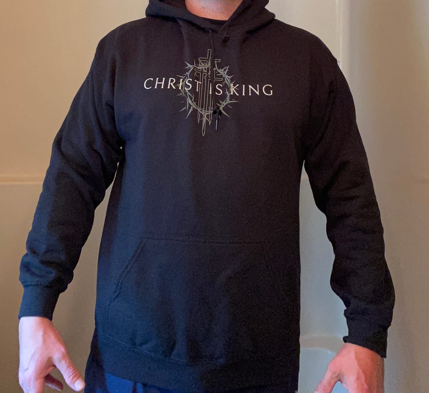 Customer photo review of CHRIST IS KING Hoodie