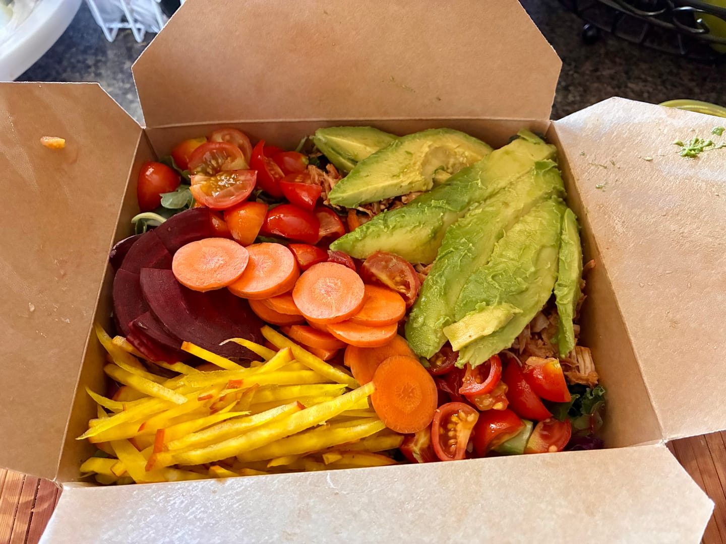Customer photo review of 🌈 Rainbow Salad - 24 oz Single Serving