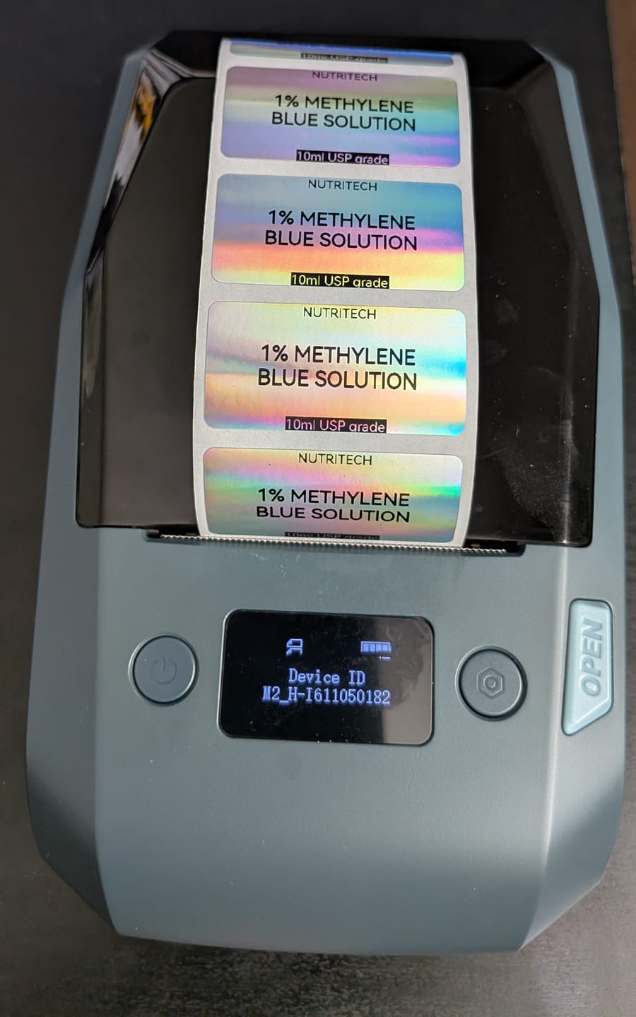 Customer photo review of NIIMBOT M2 Thermal Transfer Label Maker, Smart Color Printing with Phones & PC for Office, Lab, Vial Bottle