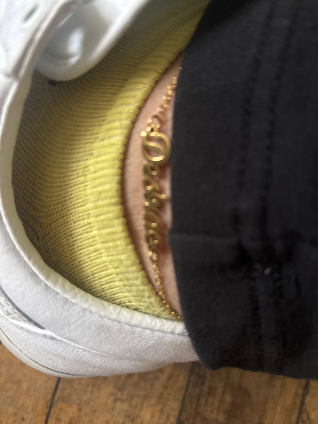 Customer photo review of Custom Name Anklet