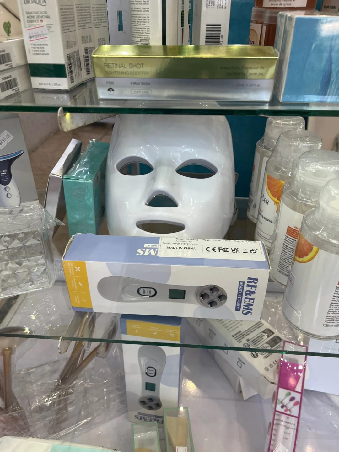 Customer photo review of Máscara facial LED
