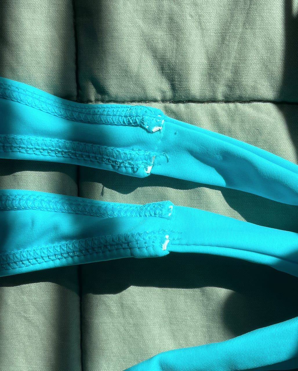 Customer photo review of 002 Halter Bikini Top - Sky Teal