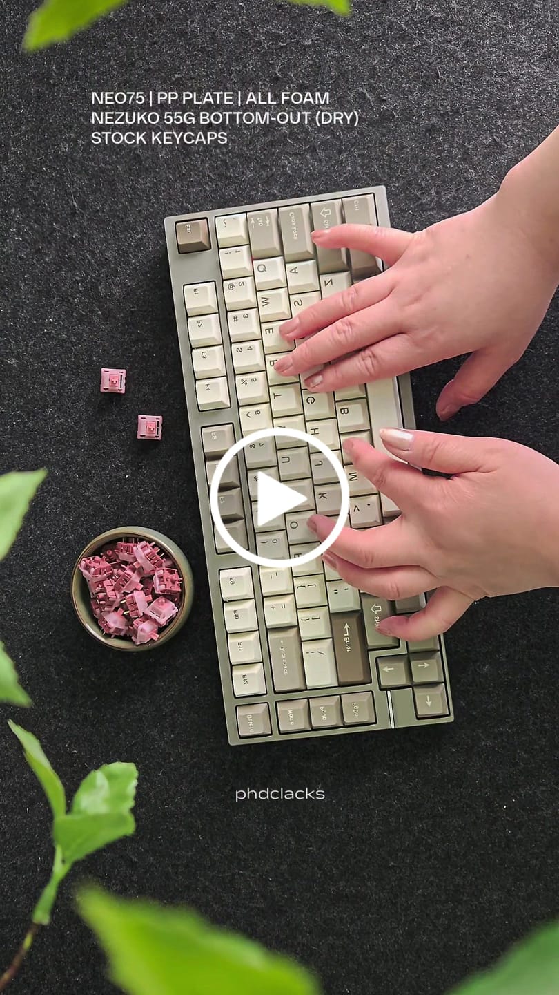 Customer video review of WINGTREE NEZUKO LINEAR SWITCH FACTORY LUBED (10PCS)