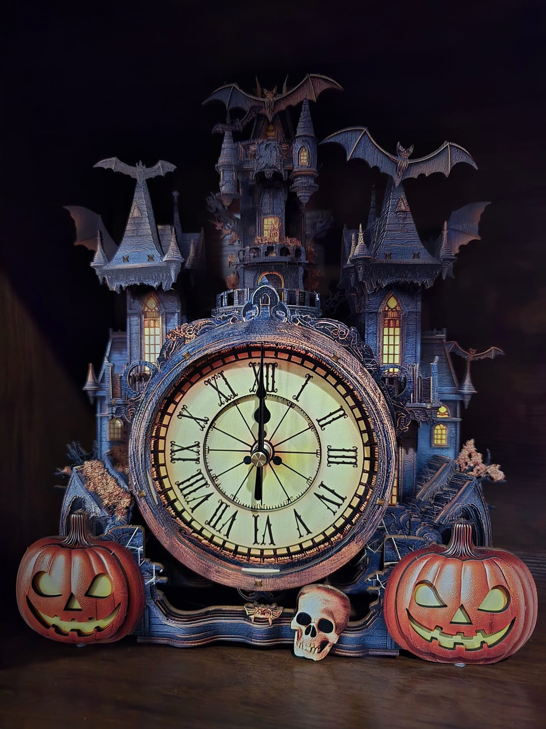 Customer photo review of Mysterious Castle– DIY Wooden Clock, 3D Puzzle Craft Kit