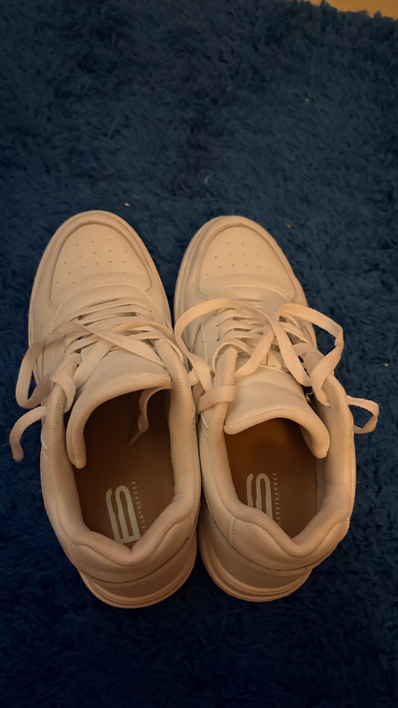 Customer photo review of ELEVATESHOES WHITE CLASSY