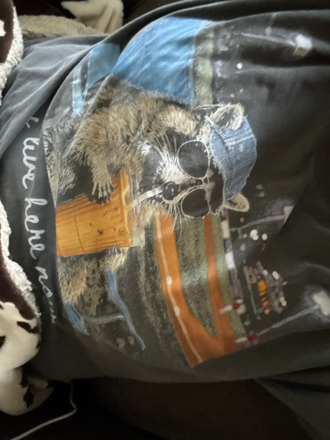 Customer photo review of I Live Here Now- Baseball | Comfort Color Tee- Pepper