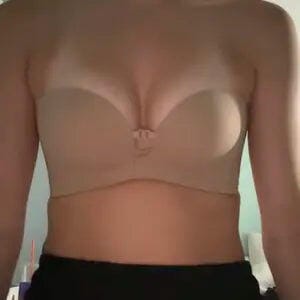 Customer photo review of Women's Strapless Front Closure Push-Up Bra