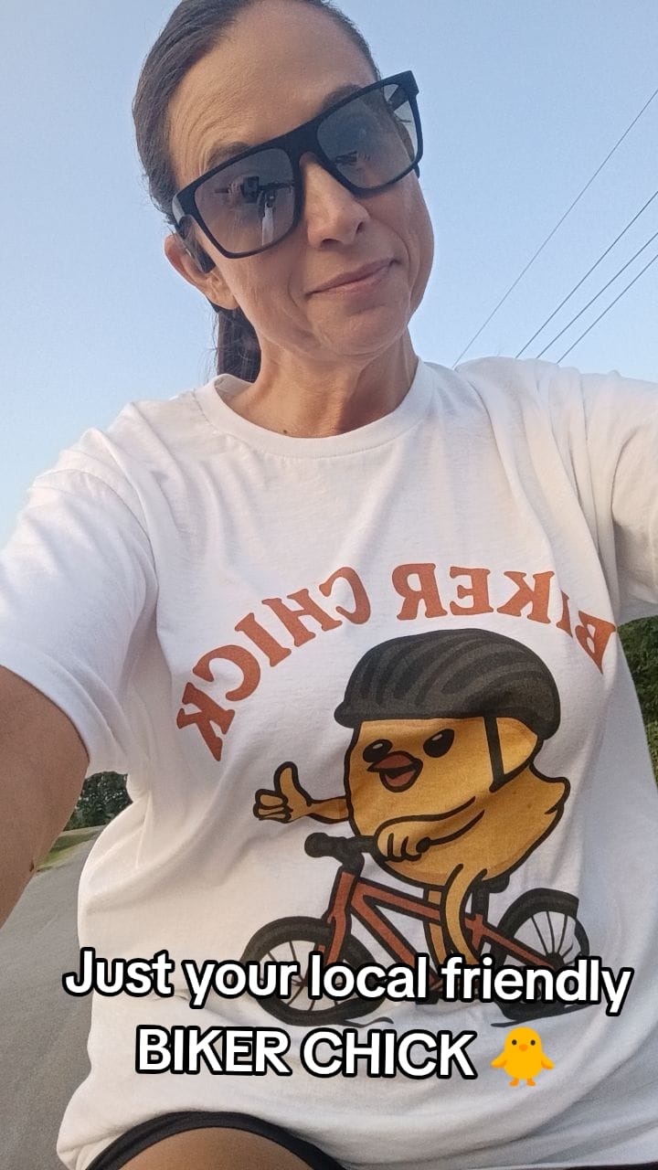 Customer photo review of Biker Chick T-Shirt