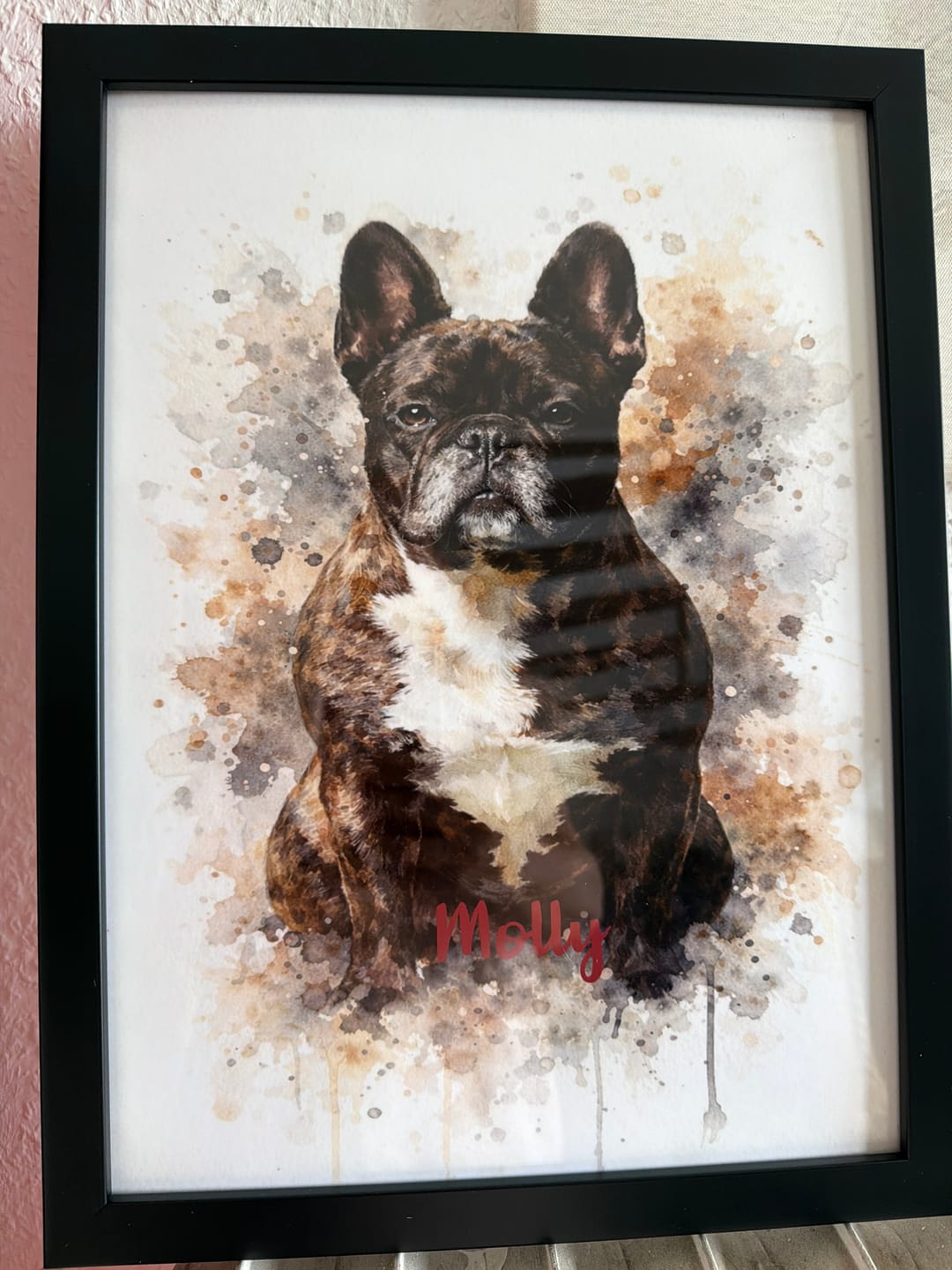 Customer photo review of Personalisiertes Poster - Aquarell Realistisches Porträt