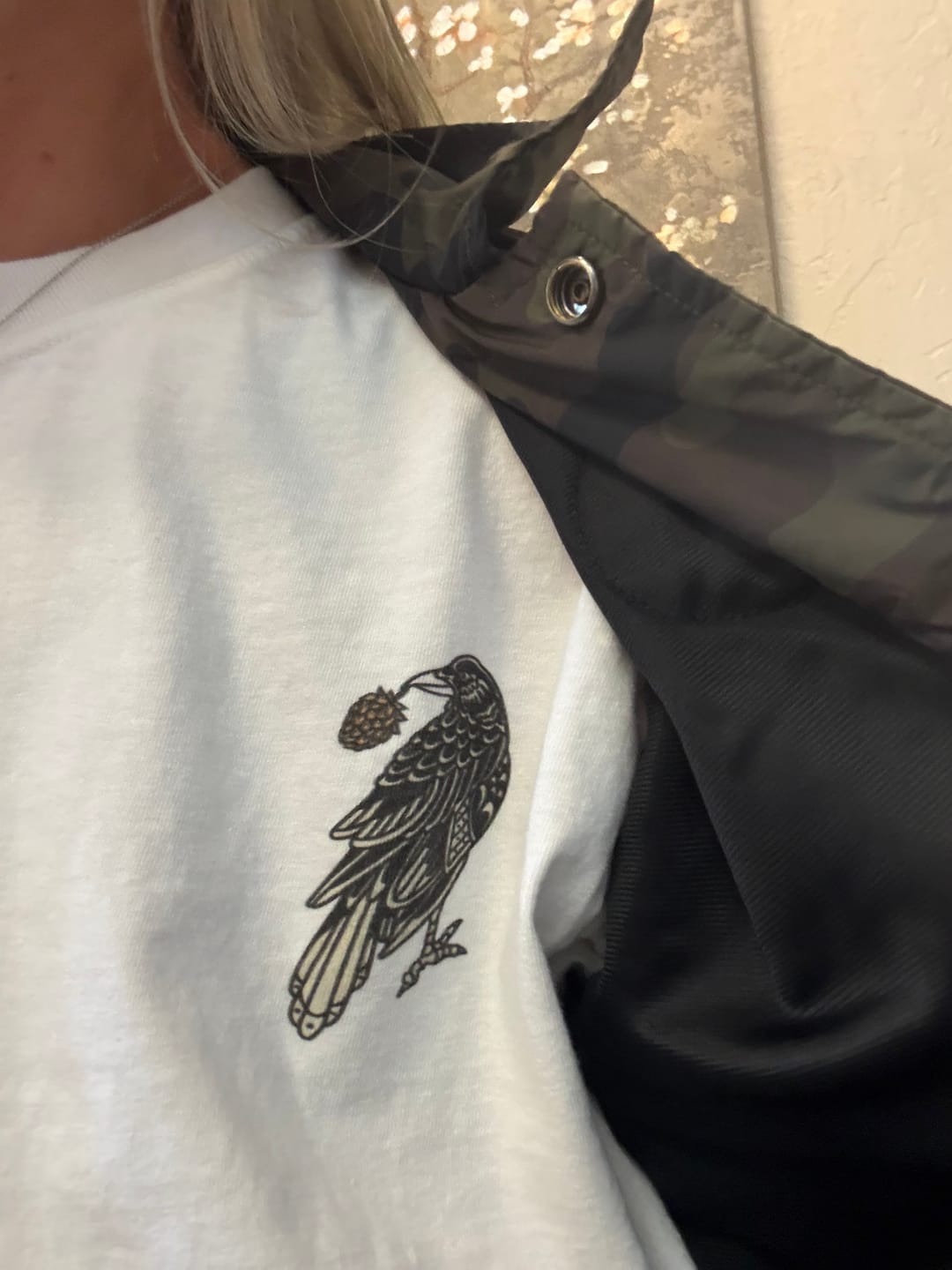 Customer photo review of Black Crow T-Shirt