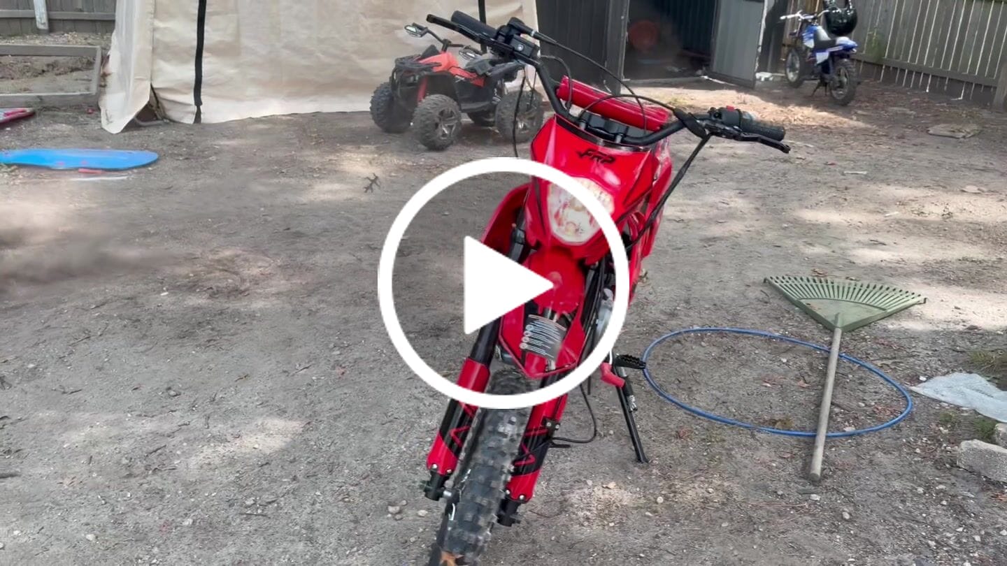 Customer video review of 140cc Dirt Bike for Teens & Adults — FRP Moto FX140, Oil-Cooled 4-Speed Manual