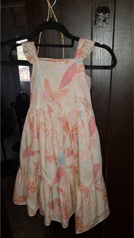Customer photo review of Vestido largo estampado para niña - Maxi Mariposas