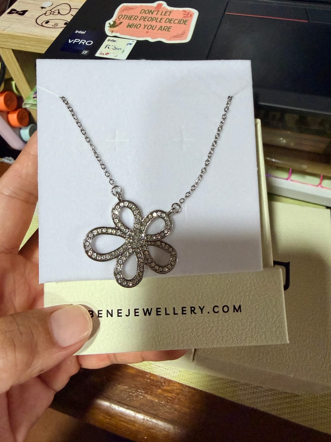 Customer photo review of Daisy Bloom Necklace