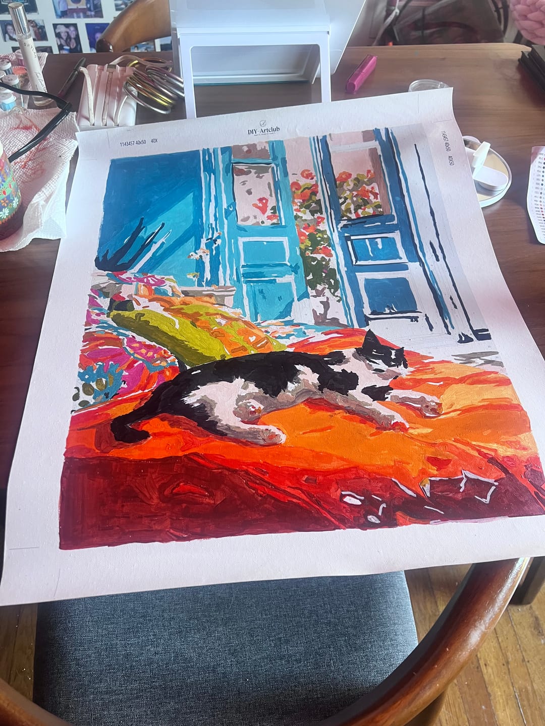 Customer photo review of A daytime nap | Paint by Number
