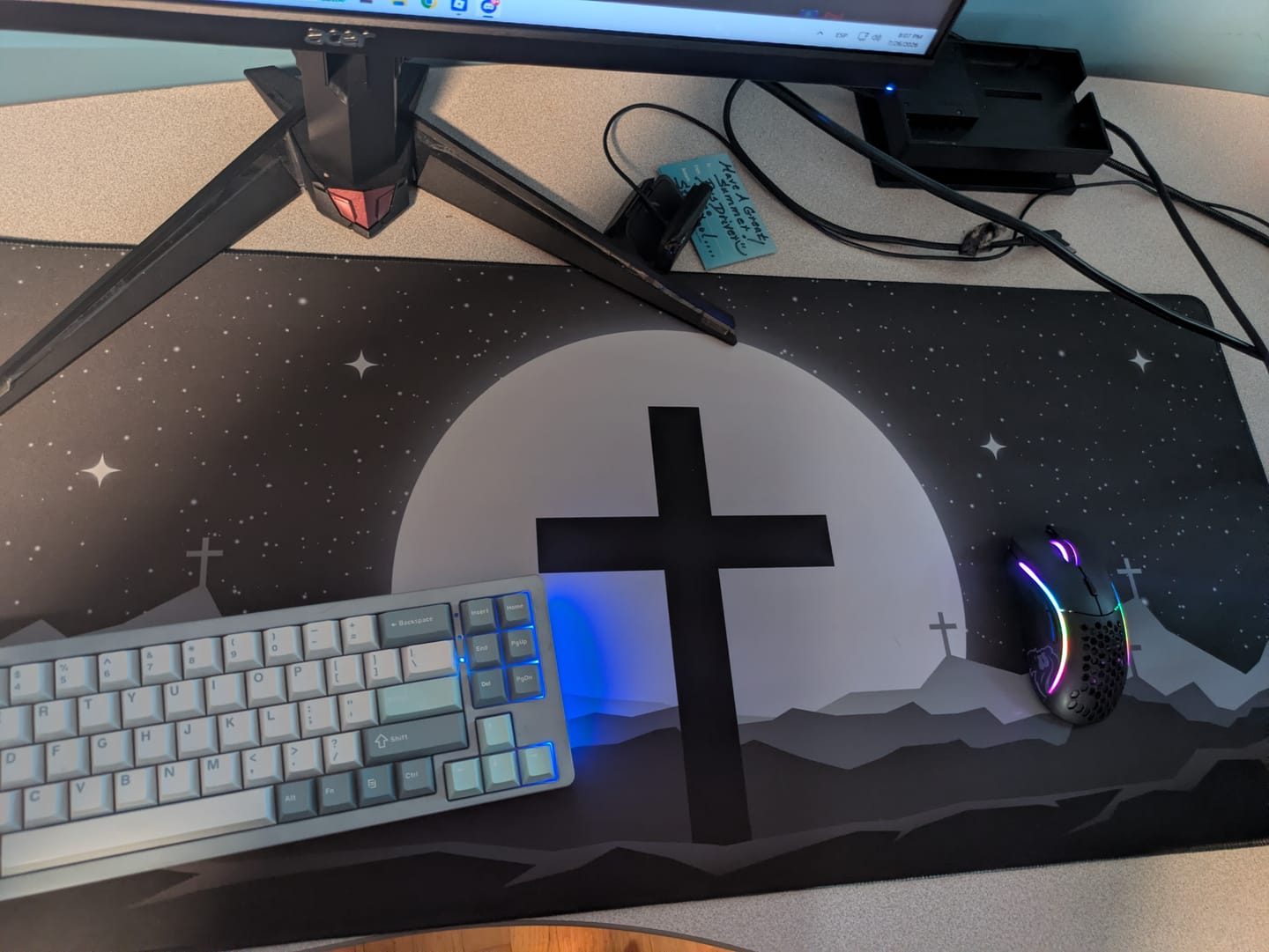 Customer photo review of Cross Black Mousepad