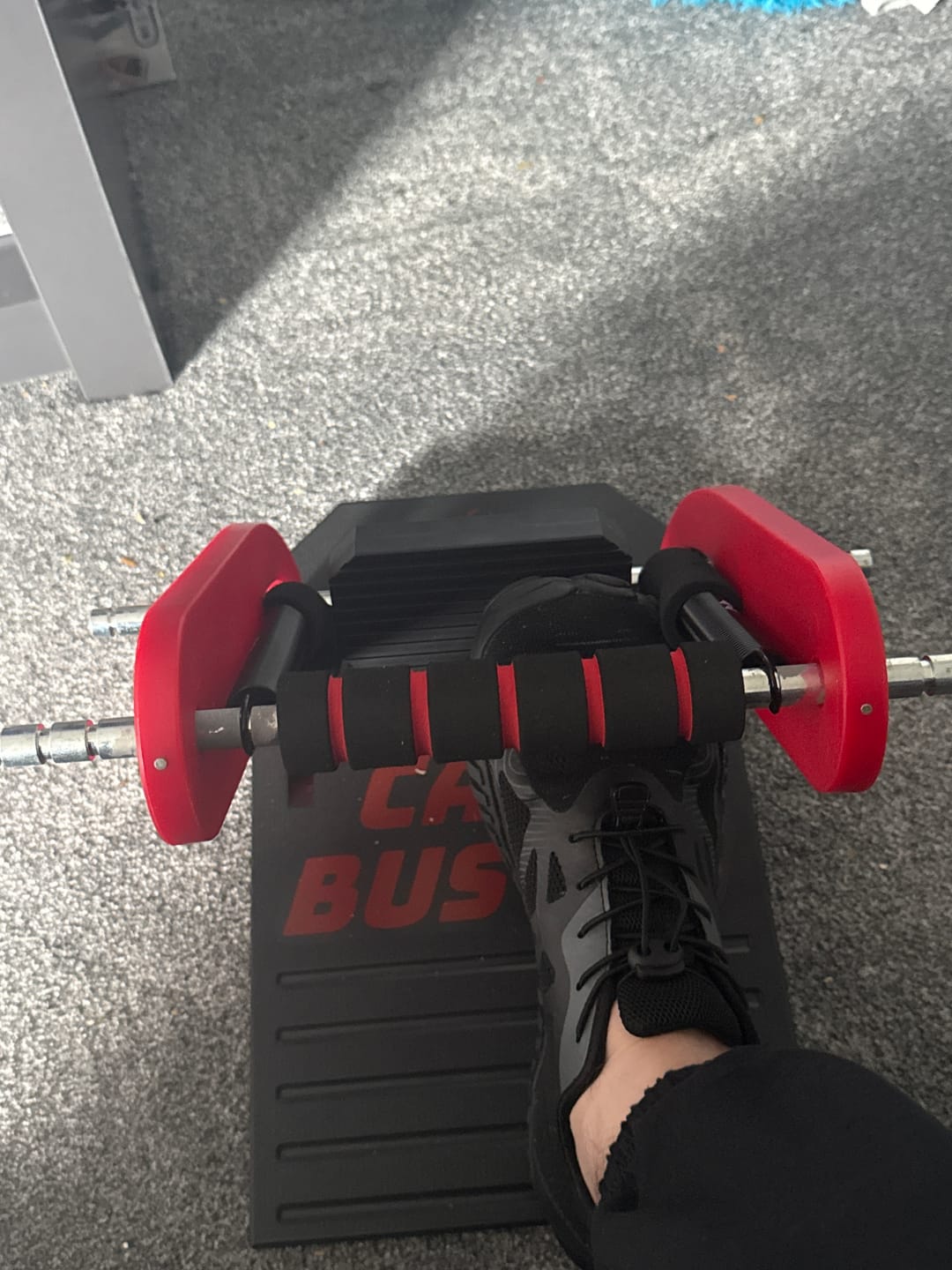 Customer photo review of Calf Buster V2 - Calf Extension Machine for Calf Growth, Strength, Rehab, Ankle Strength