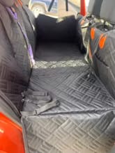 Customer photo review of Happy Hound - Back Seat Dog Cover 50% OFF NOW 🔥