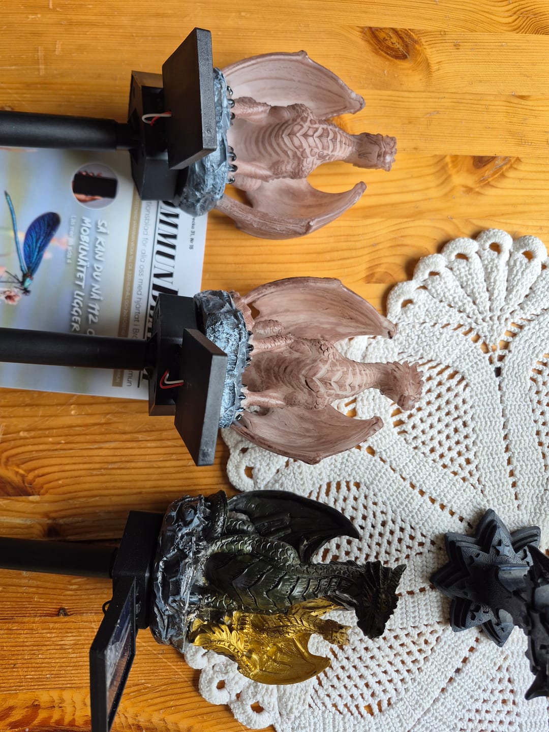 Customer photo review of 🐉 Amethyst Crystal Dragon✨️Solar Dragon Crystal Garden Light