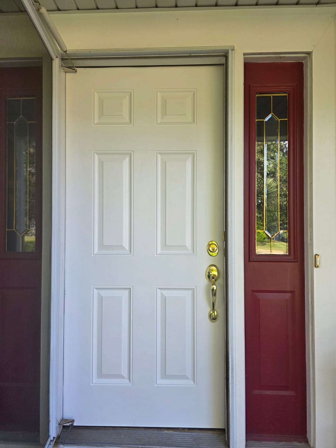 Customer photo review of 36" x 80" Smooth Fiberglass Entry Door System (6 Panel)
