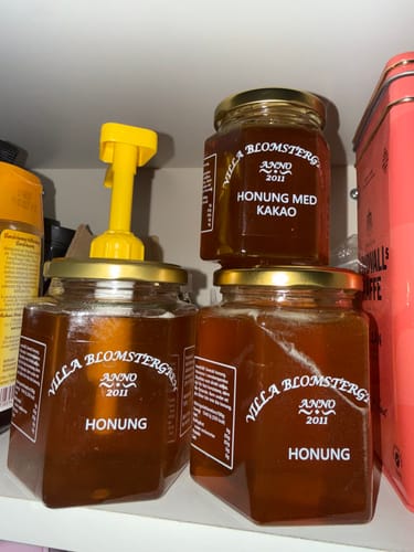 Customer photo review of 2 kg Svensk Flytande Honung (4 × 500 g) + Honungspump