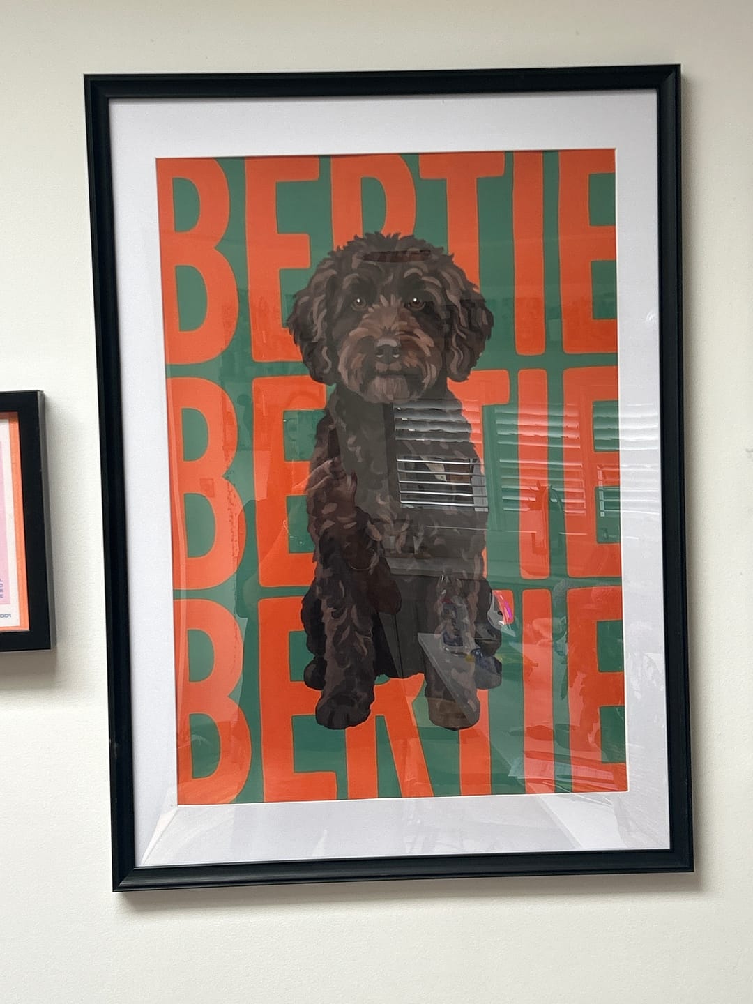 Customer photo review of Big Name - Personalised Poster