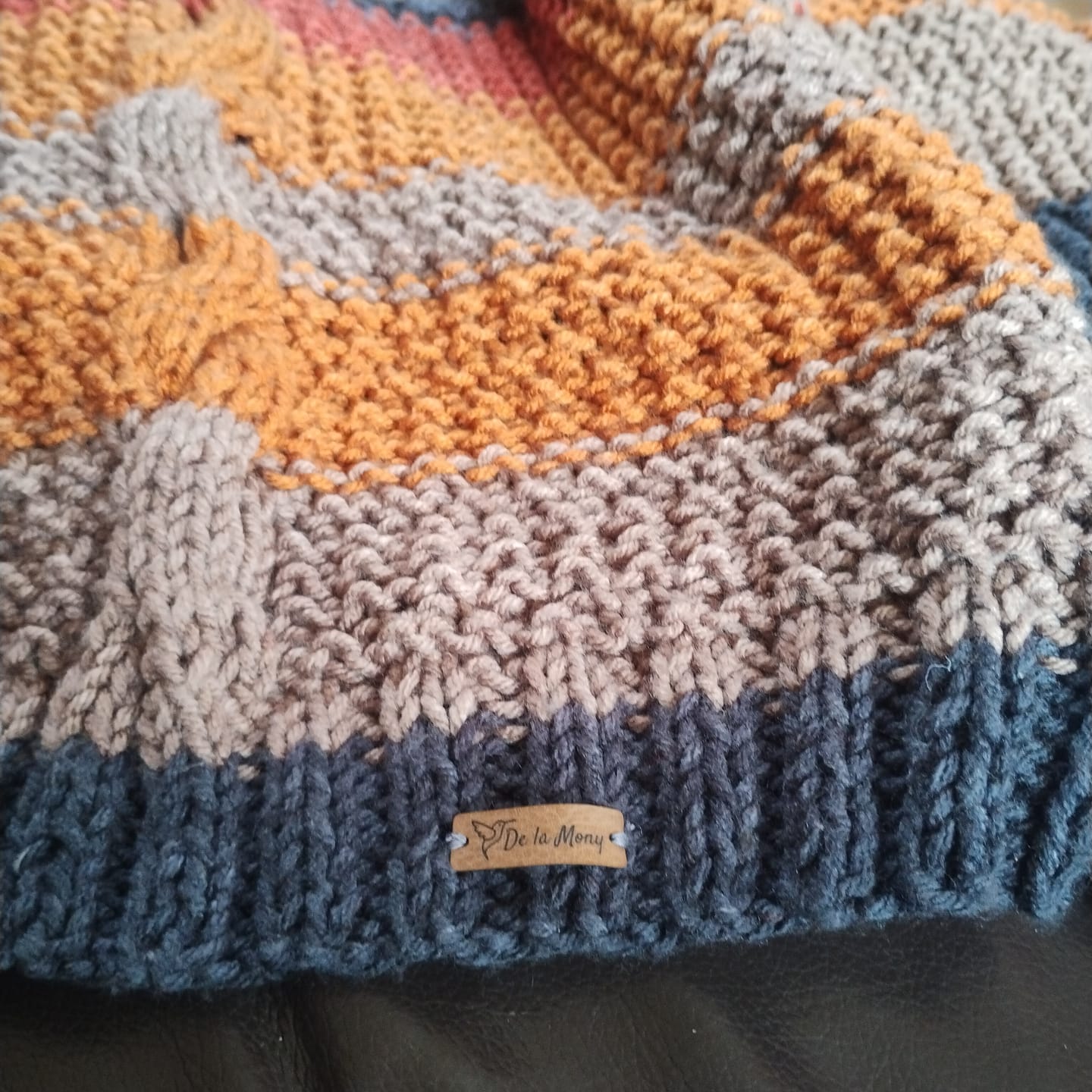 Customer photo review of Etiquetas ecocuero 3x1 cm