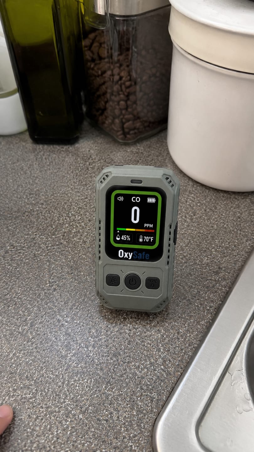 Customer photo review of OxySafe™ OffGrid RV & Motorhome CO Detector