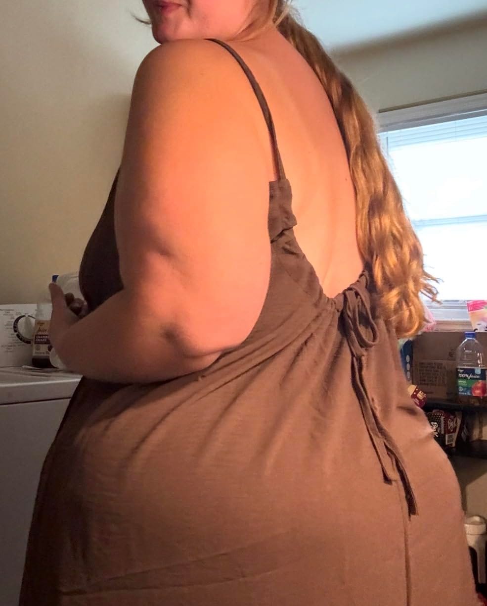 Customer photo review of Robe longue bohème dos nu à fines bretelles