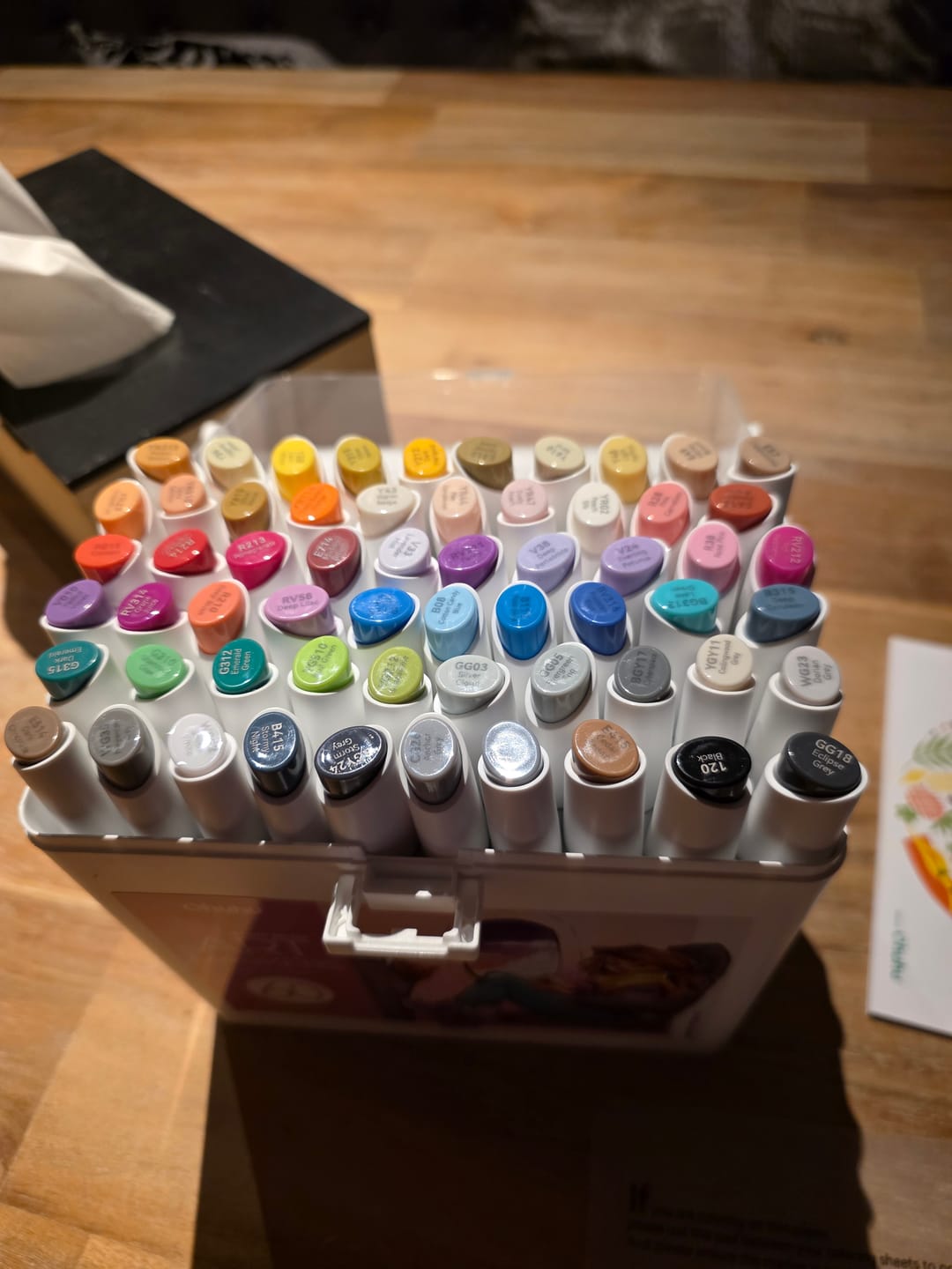 Customer photo review of Ohuhu Kaala Dual Tips Alcohol Art Markers- 60 Colors Illustrations