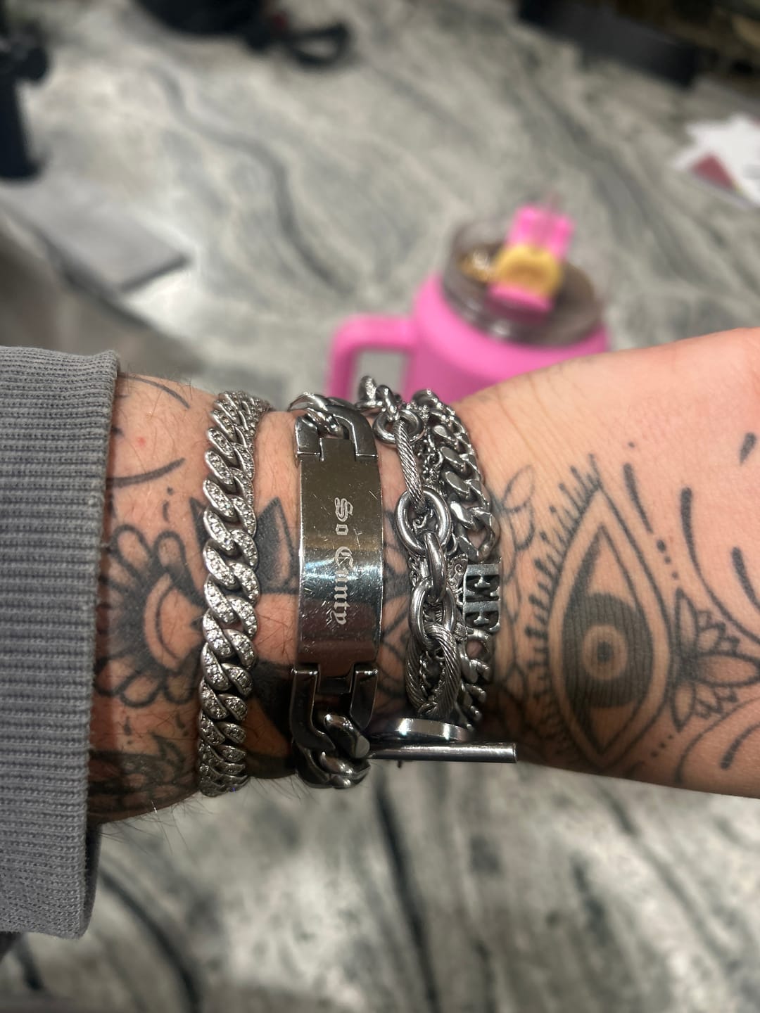 Customer photo review of 14mm Cuban Link ID Bracelet